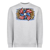 Heather Grey 4th of July Pinwheel Heavyweight Sweatshirt - Jasminsmagicworld