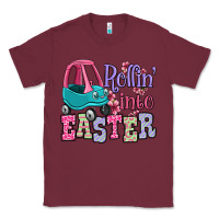 Burgundy Easter Day Rollin into Easter toddler car Classic Tee - OliviaCreatesArt