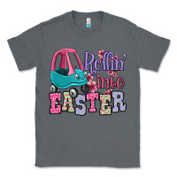 Charcoal Heather Easter Day Rollin into Easter toddler car Classic Tee - OliviaCreatesArt