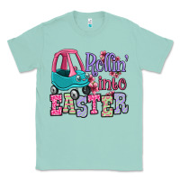 Seafoam Easter Day Rollin into Easter toddler car Classic Tee - OliviaCreatesArt