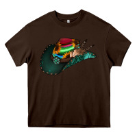 Chocolate Brown aztec sunflower cowboy hat Heavy Core Tee - Jasminsmagicworld