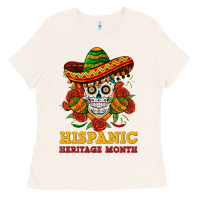 Bone sombrero skull heritage Ladies Tee - BundleAndBundleShop