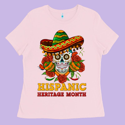 Sombrero Skull Heritage Ladies Tee Designed By Bundleandbundleshop