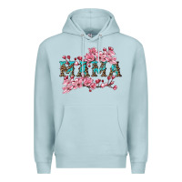 Blue Mist mama with cherry blossoms Premium Hoodie - Artiststas