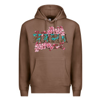 Chestnut mama with cherry blossoms Premium Hoodie - Artiststas