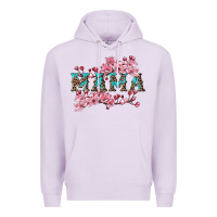 Lilac mama with cherry blossoms Premium Hoodie - Artiststas