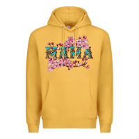 Mustard mama with cherry blossoms Premium Hoodie - Artiststas