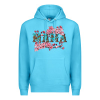 Ocean Blue mama with cherry blossoms Premium Hoodie - Artiststas