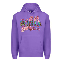 Purple mama with cherry blossoms Premium Hoodie - Artiststas
