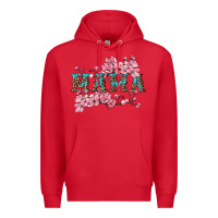 Red mama with cherry blossoms Premium Hoodie - Artiststas