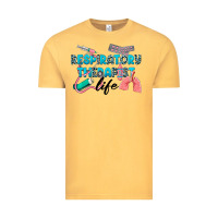 Vintage Mustard Western Respiratory Therapist Life Vintage Tee - LillyAllenDesigns