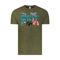 Vintage Olive Western Respiratory Therapist Life Vintage Tee - LillyAllenDesigns
