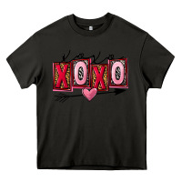 Asphalt Xoxo love Valentine's Day Heavy Core Tee - FaDigitalArtStudio