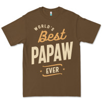 Cacao Mens Best Papaw Ever Funny Dad / Grandpa Premium Tee - DesigneFamous