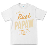 White Mens Best Papaw Ever Funny Dad / Grandpa Premium Tee - DesigneFamous