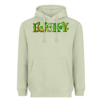 Matcha st. patrick's day lucky with clovers and horseshoe Heavyweight Hoodie - RanaPortraitStore
