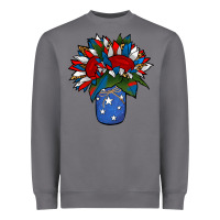 Storm Patriotic Sunflower in a Jar Heavyweight Sweatshirt - Jasminsmagicworld