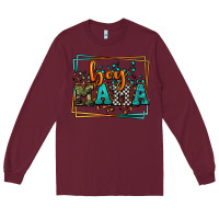 Burgundy leopard camo boy mama Mother's Day Long Sleeve Tee - LillyAllenDesigns