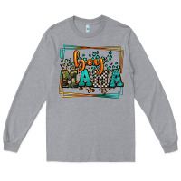 Heather Grey leopard camo boy mama Mother's Day Long Sleeve Tee - LillyAllenDesigns