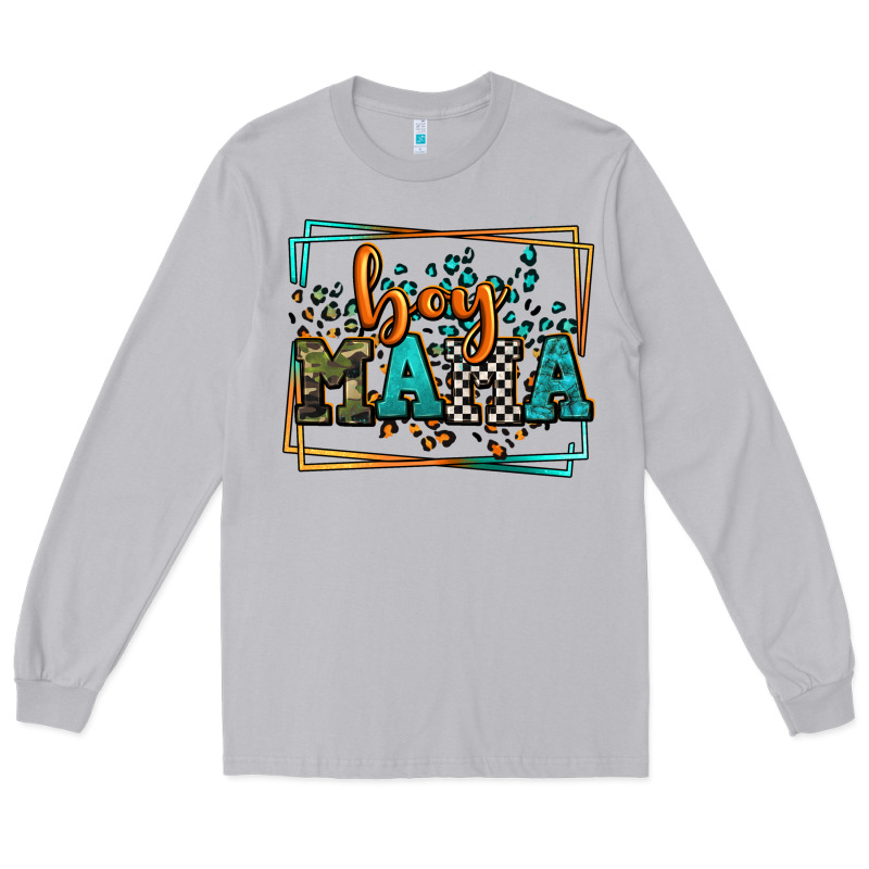 Leopard Camo Boy Mama Mother's Day Long Sleeve Tee by LillyAllenDesigns | Teevron