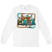 White leopard camo boy mama Mother's Day Long Sleeve Tee - LillyAllenDesigns