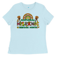 Baby Blue national hispanic heritage month Ladies Tee - BundleAndBundleShop