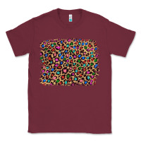 Burgundy leopard with multiple color glitters Classic Tee - Artiststas