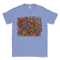 Colony Blue leopard with multiple color glitters Classic Tee - Artiststas