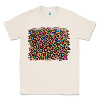 Natural leopard with multiple color glitters Classic Tee - Artiststas
