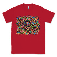Red leopard with multiple color glitters Classic Tee - Artiststas