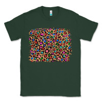 Sports Green leopard with multiple color glitters Classic Tee - Artiststas