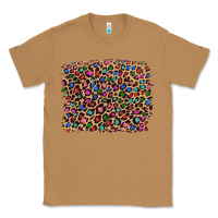 Toasted Coconut leopard with multiple color glitters Classic Tee - Artiststas