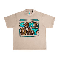 French Oak Game day American Football leopard frame Urban Heavy Tee - LillyAllenDesigns