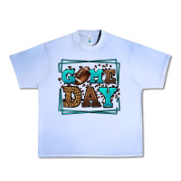 Grape Ice Game day American Football leopard frame Urban Heavy Tee - LillyAllenDesigns