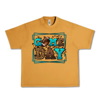 Peanut Butter Game day American Football leopard frame Urban Heavy Tee - LillyAllenDesigns