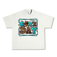 Pistachio Game day American Football leopard frame Urban Heavy Tee - LillyAllenDesigns
