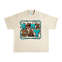 Sandshell Game day American Football leopard frame Urban Heavy Tee - LillyAllenDesigns