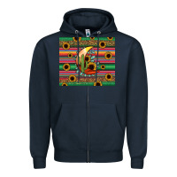Navy western desert moon Zipper Hoodie - Jasminsmagicworld