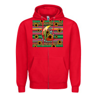 Red western desert moon Zipper Hoodie - Jasminsmagicworld
