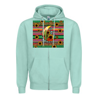 Seafoam western desert moon Zipper Hoodie - Jasminsmagicworld