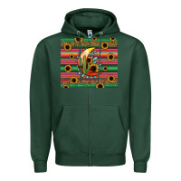 Sports Green western desert moon Zipper Hoodie - Jasminsmagicworld