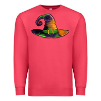 Cardinal Purple leopard witch hat Premium Sweatshirt - Jasminsmagicworld
