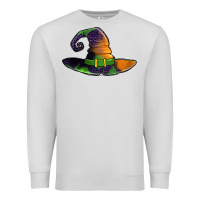 Dove Grey Purple leopard witch hat Premium Sweatshirt - Jasminsmagicworld