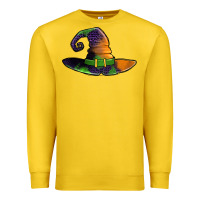 Lemon Purple leopard witch hat Premium Sweatshirt - Jasminsmagicworld
