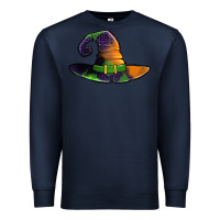 Navy Purple leopard witch hat Premium Sweatshirt - Jasminsmagicworld