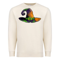 Sandshell Purple leopard witch hat Premium Sweatshirt - Jasminsmagicworld