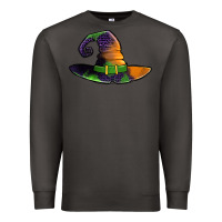 Smoke Purple leopard witch hat Premium Sweatshirt - Jasminsmagicworld