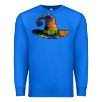 True Royal Purple leopard witch hat Premium Sweatshirt - Jasminsmagicworld