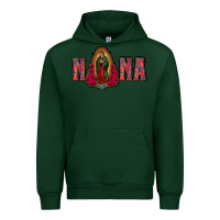 Forest Green Nana Lady Of Guadalupe Urban Hoodie - Jasminsmagicworld