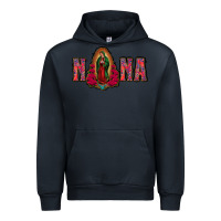 Navy Nana Lady Of Guadalupe Urban Hoodie - Jasminsmagicworld